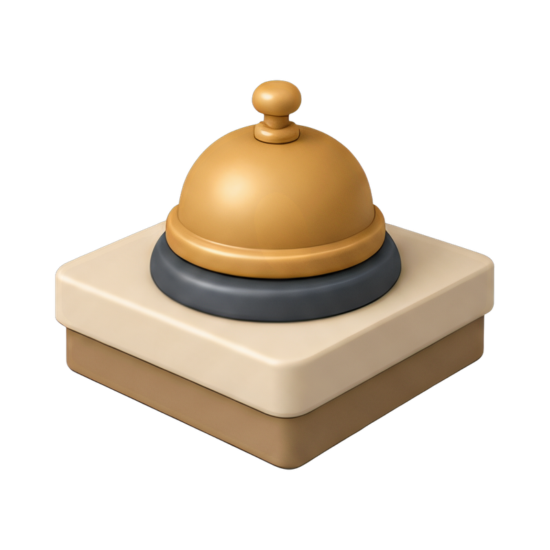 checkout bell at counter