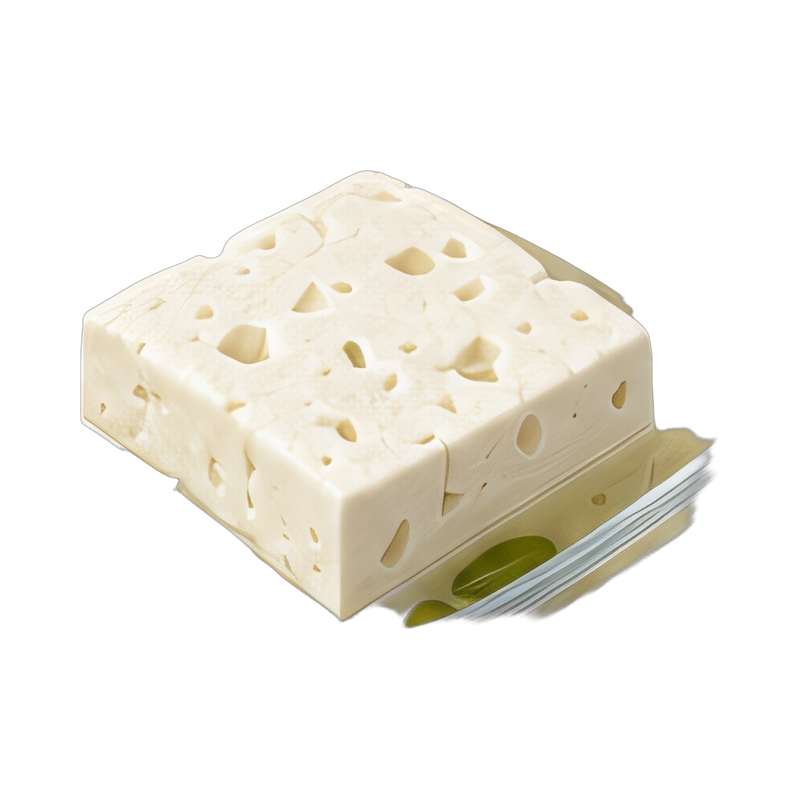 Feta cheese block in brine