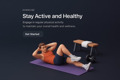 Engaging 3D Fitness Scene for Exercise Motivation