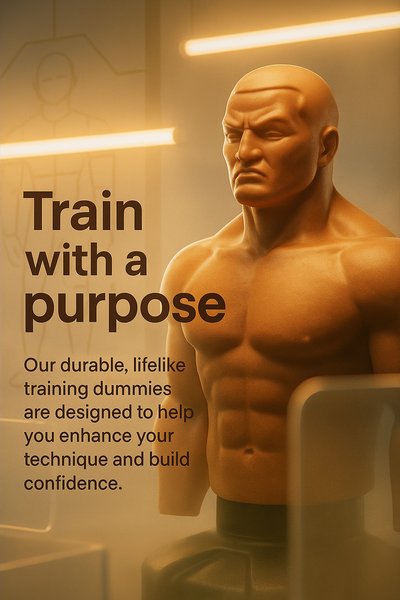 Realistic Training Dummy Carousel Slide Design for LinkedIn