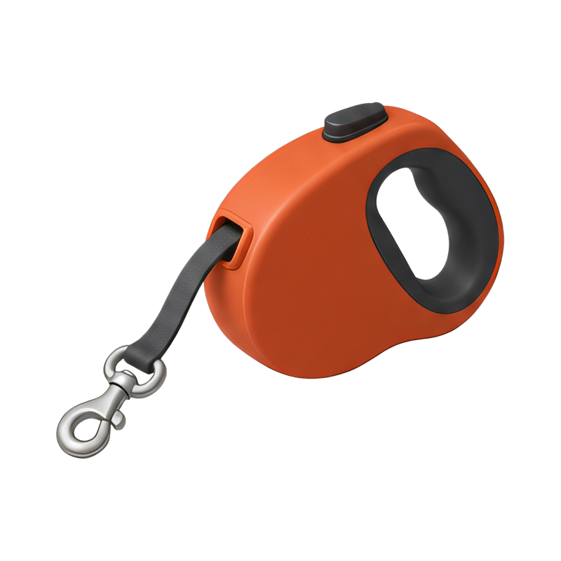 ergonomic retractable leash handle