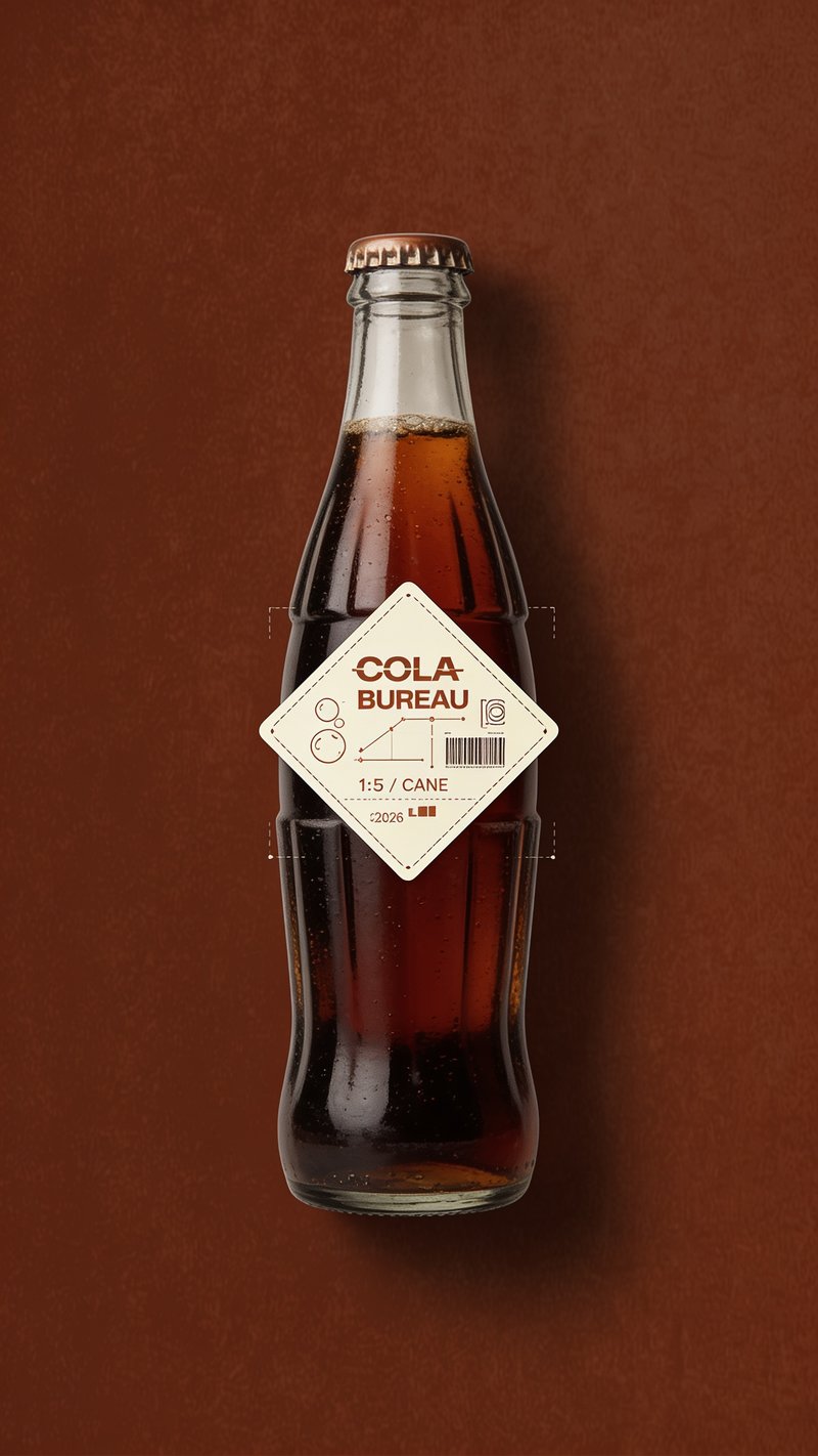 refreshing soda in a glass