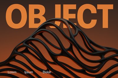 Bold Organic Panorama with Dramatic Typography