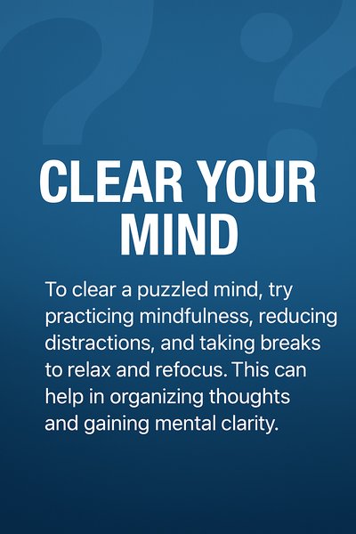 Mindfulness Promotion Graphic for Mental Clarity