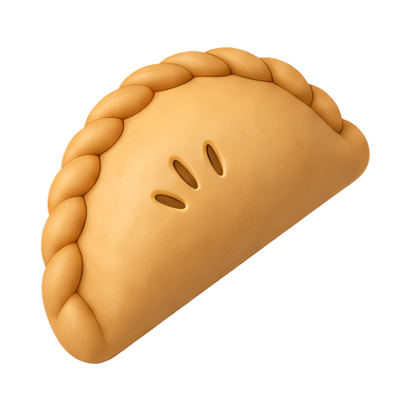 fresh calzone folded