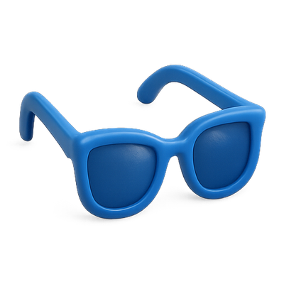Stylish Blue Sunglasses with Soft Finish