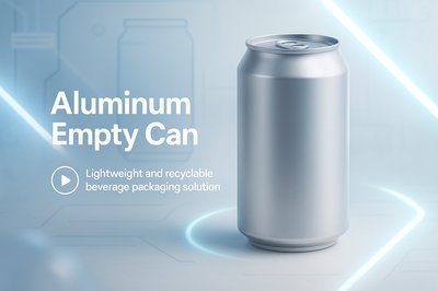 Modern Aluminum Can Mockup for Beverage Packaging