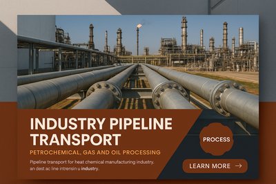 Industrial Pipeline for Petrochemical and Gas Processing