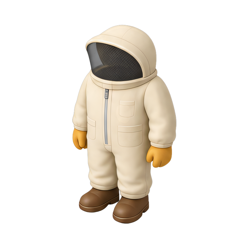 protective bee suit with veil