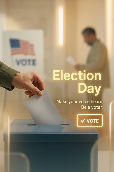 Election Day Voting Promotion Graphic