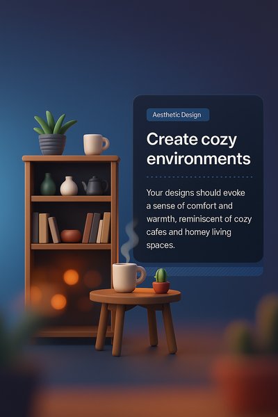 Cozy Coffee Shop Setup with Aesthetic Design Elements