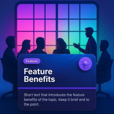Silhouetted Meeting with Colorful Window Background