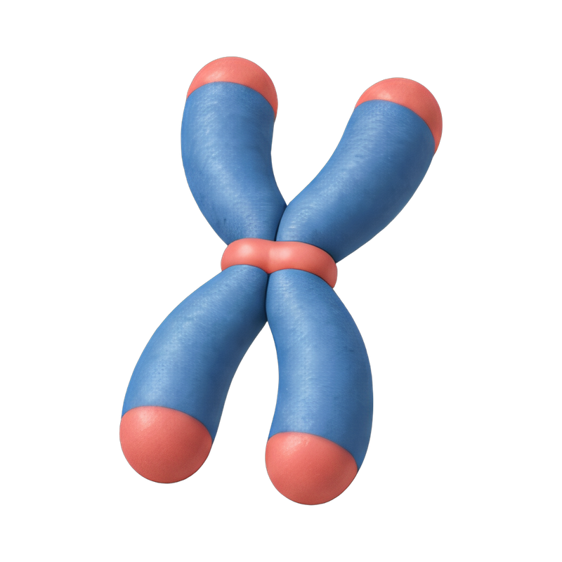 X-shaped chromosome illustration