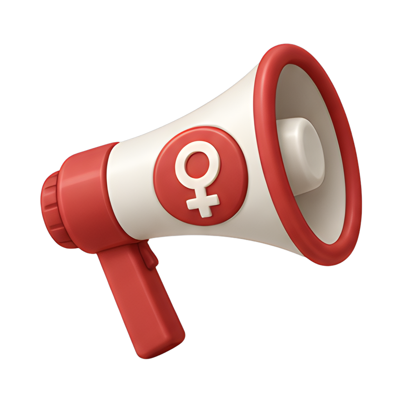 Megaphone with Venus Symbol