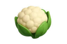 Stylized 3D Cauliflower Icon