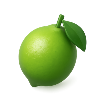 3D Realistic Lime Icon