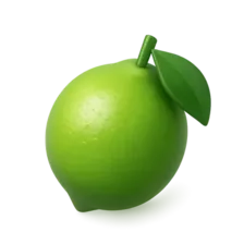 3D Realistic Lime Icon