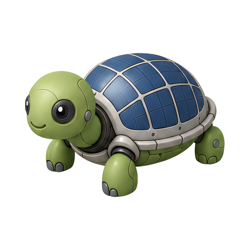 adorable robot turtle design