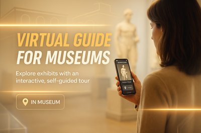 Promotional Image for Museum Virtual Guide App