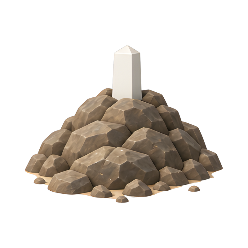 Arafat hill with white pillar