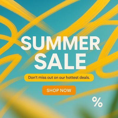 Vibrant Summer Sale Abstract Background with Bright Yellow Lines