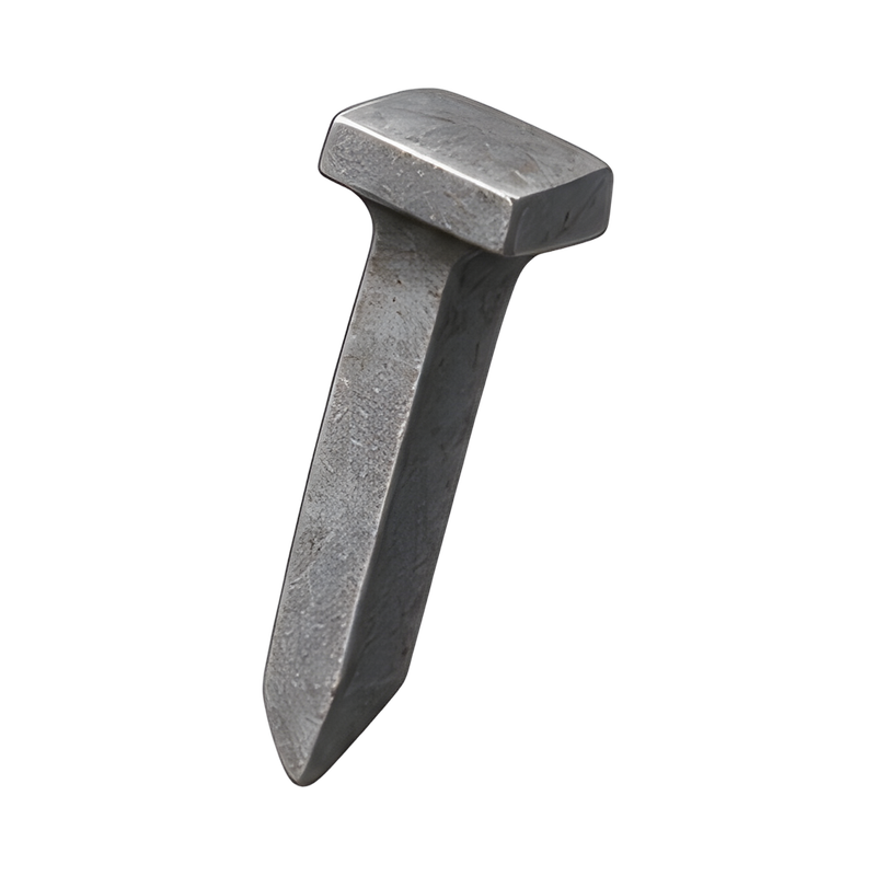 Square head rail spike