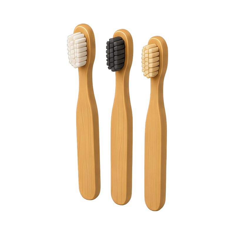 Eco-friendly bamboo toothbrush set