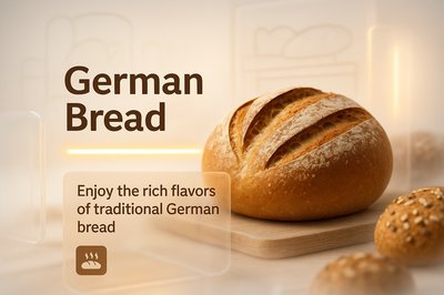 Artistic Display of Freshly Baked German Bread
