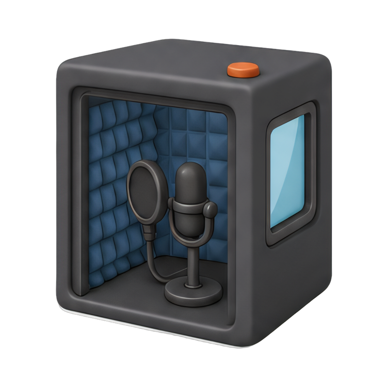 professional voice-over booth setup