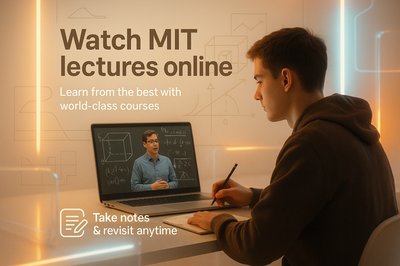 Promotional Image for Online MIT Lectures with Student Engagement