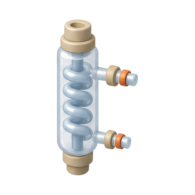 close-up of condenser coil