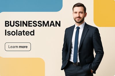 Modern Corporate Layout Featuring Businessman in Clean Design