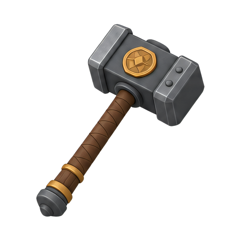 heavy war hammer weapon