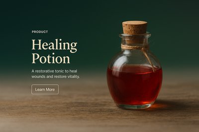 Healing Potion - Restorative Tonic for Vitality