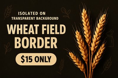 Dynamic Wheat Field Border Advertisement with Pricing