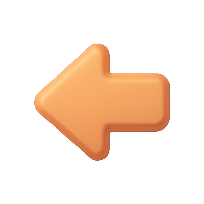 Stylized Left Arrow Emoji Icon