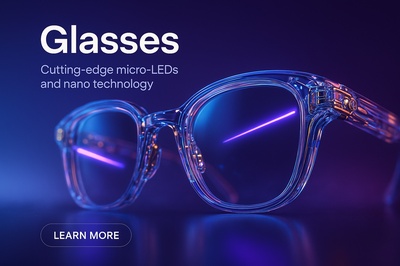 Hyperrealistic 3D Glasses with Micro-LEDs and Nano Technology