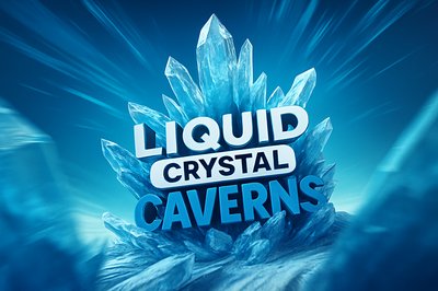 Liquid Crystal Caverns: A Futuristic 3D Exploration