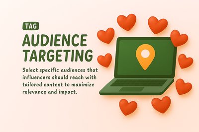 Digital Marketing Concept with Audience Targeting Graphics