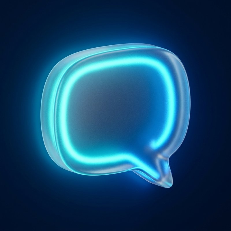 colorful speech bubble design