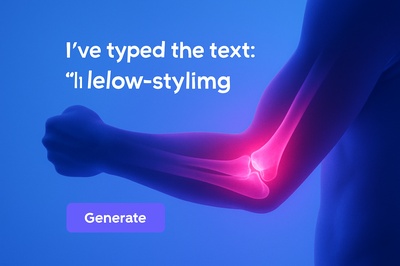 Glowing Elbow Effect with Neon Pink Highlights