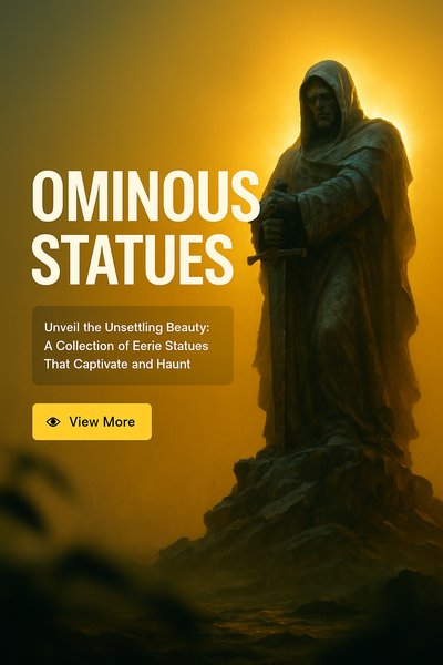 Eerie Statue in Dramatic Lighting – Captivating Visual