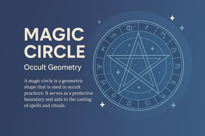 Intricate Magic Circle Design with Occult Geometry