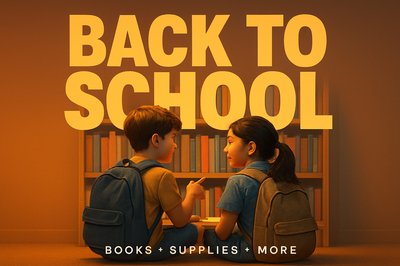 Back to School: Children in Bookstore Discussing Books