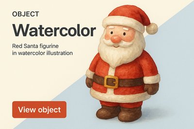 Charming Watercolor Winter Wonderland Characters for Holiday Decor
