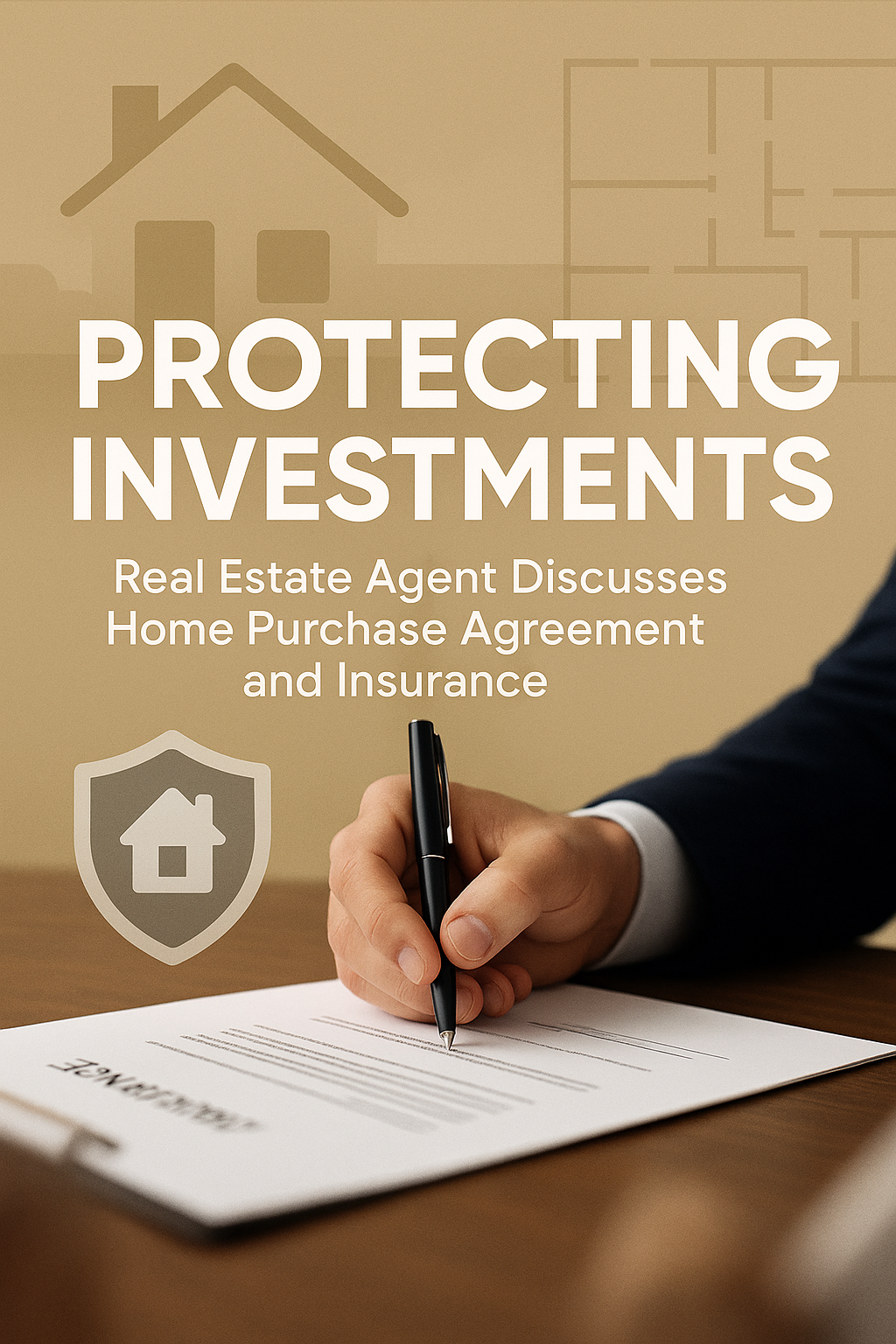 Real Estate Agreement Discussion Visual with Signature