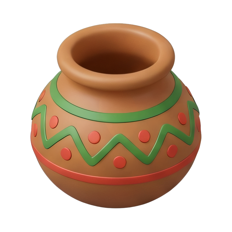 decorative clay pot collection