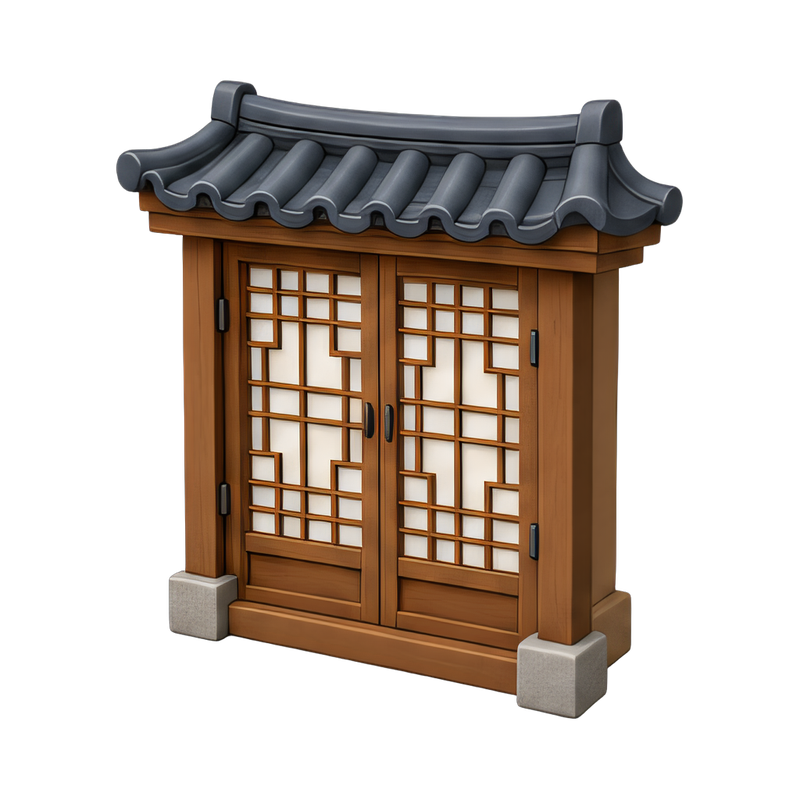 traditional korean hanok door