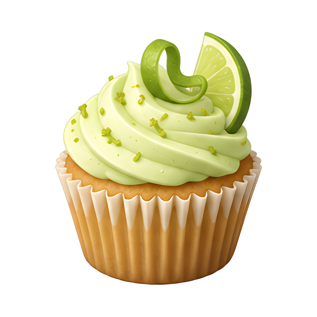 key lime cupcake with zest