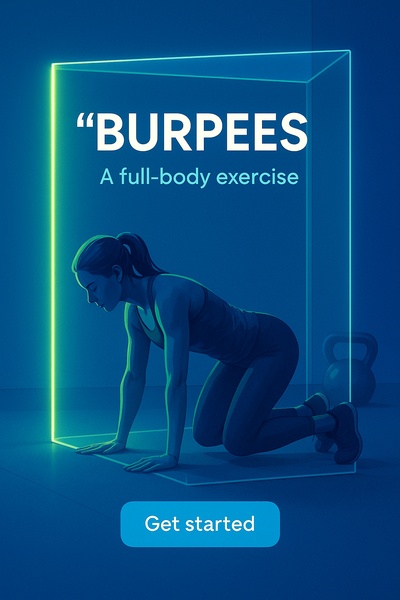 Neon Shadow Burpees Workout Scene